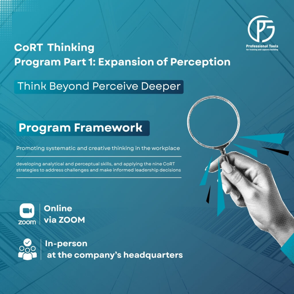 CoRT Thinking Program Part 1: Expansion of Perception